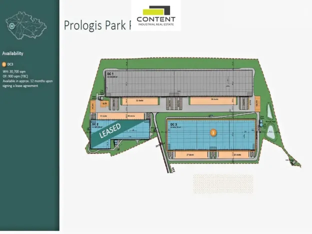 Pronájem skladu, Přehýšov, 8000 m2