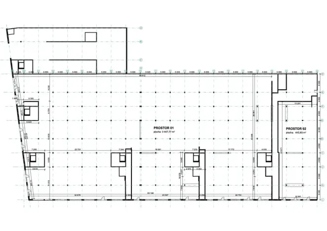 Pronájem obchodního prostoru, Hradec Králové, Kollárova, 3447 m2