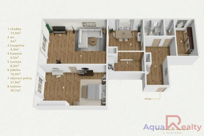 Prodej bytu 2+1, Teplá, Masarykovo náměstí, 146 m2