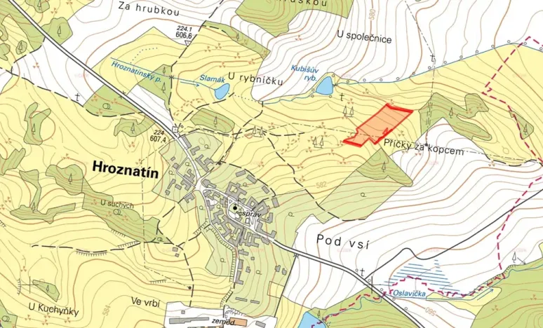 Prodej pole, Hroznatín, 10174 m2