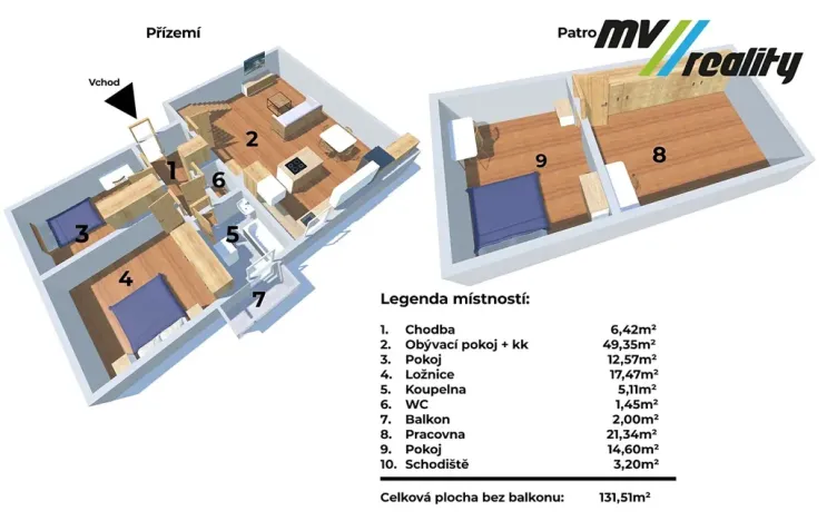 Prodej bytu 4+kk, Milovice, Kaštanová, 131 m2