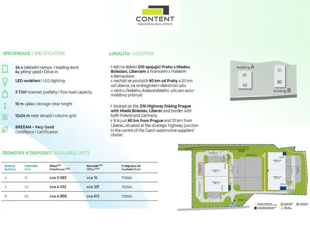 Pronájem skladu, Příšovice, 3000 m2