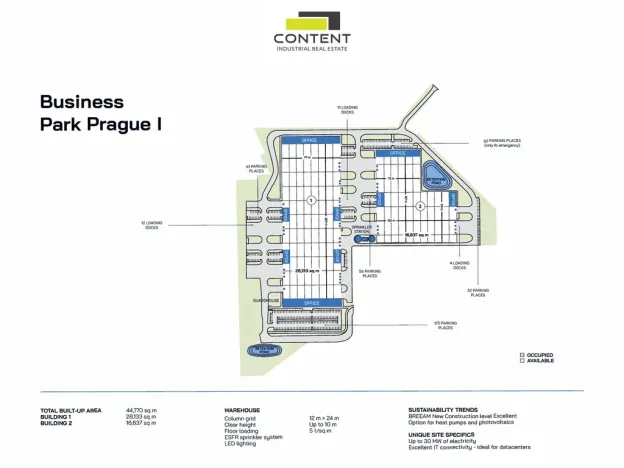 Pronájem výrobních prostor, Praha - Dolní Měcholupy, Kutnohorská, 11521 m2
