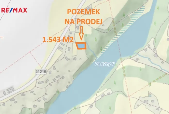 Prodej pozemku pro bydlení, Nekoř, 1543 m2