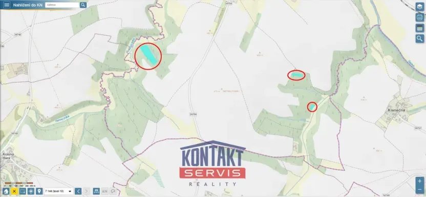 Prodej lesa, Okrouhlice - Vadín, 13839 m2