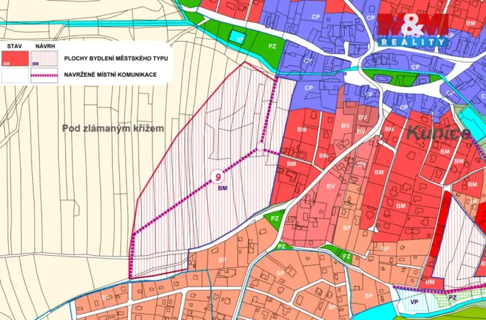 Prodej pole, Kunice, 2167 m2