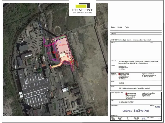 Pronájem skladu, Kladno - Dubí, Dubská, 3324 m2