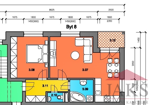 Prodej bytu 2+kk, Sušice - Sušice II, Pátera Ferdy, 53 m2
