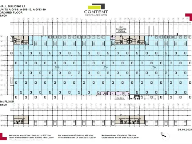 Pronájem skladu, Ostrava - Vítkovice, Halasova, 1500 m2