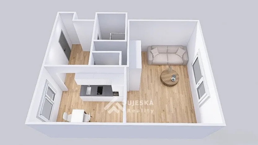 Pronájem bytu 1+1, Boskovice, Hybešova, 46 m2