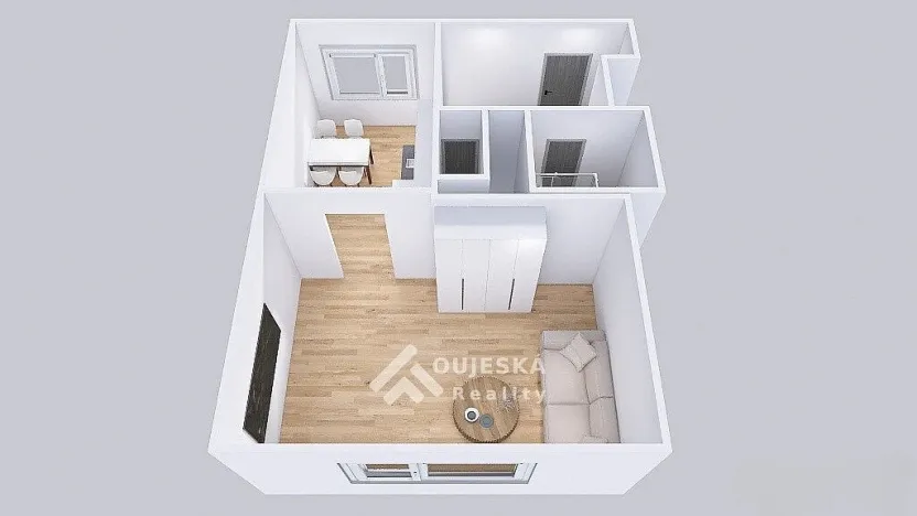 Pronájem bytu 1+1, Boskovice, Hybešova, 46 m2