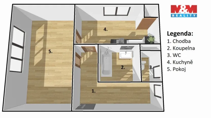 Prodej bytu 1+1, Příbram - Příbram VII, Politických vězňů, 43 m2
