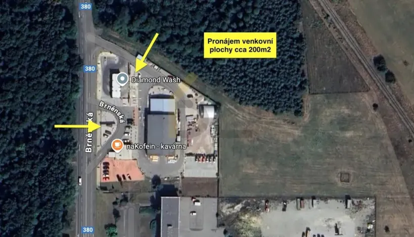 Pronájem komerčního pozemku, Hodonín, Brněnská, 200 m2