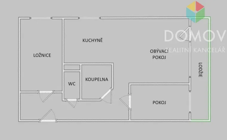 Pronájem bytu 3+kk, Zdice, Velizská, 49 m2