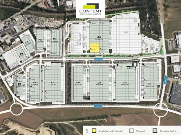 Pronájem výrobních prostor, Brno - Slatina, Tuřanka, 14966 m2