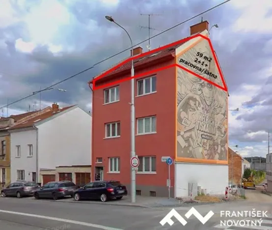Pronájem bytu 2+1, Brno, Valchařská, 59 m2