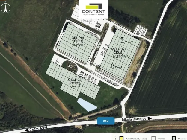 Pronájem výrobních prostor, Česká Lípa - Dobranov, 3000 m2