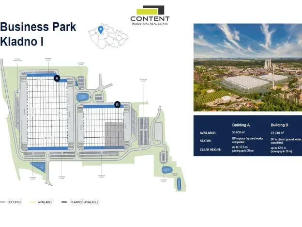 Pronájem skladu, Kladno - Dubí, Dubská, 10000 m2