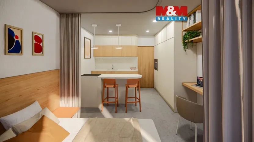 Prodej bytu 1+kk, Ostrava - Zábřeh, Čujkovova, 28 m2