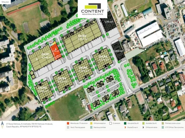 Pronájem výrobních prostor, Ostrava - Hrabová, Krmelínská, 1000 m2