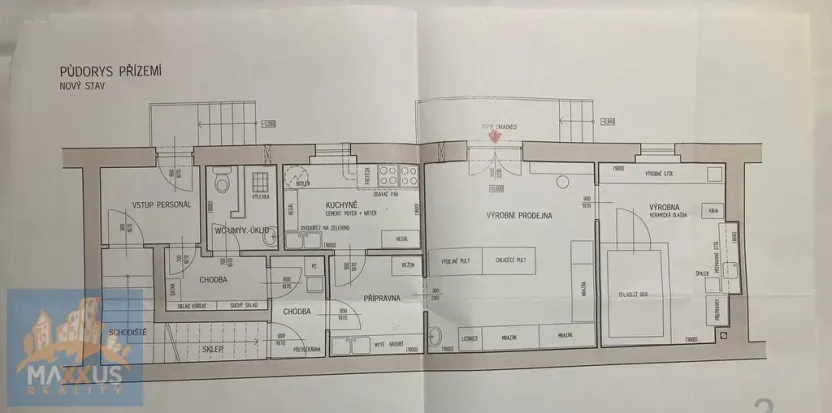 Pronájem výrobních prostor, Hostomice, Tyršovo náměstí, 220 m2