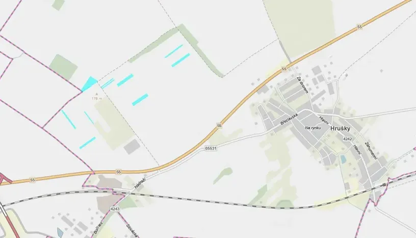 Prodej pole, Hrušky, 39415 m2