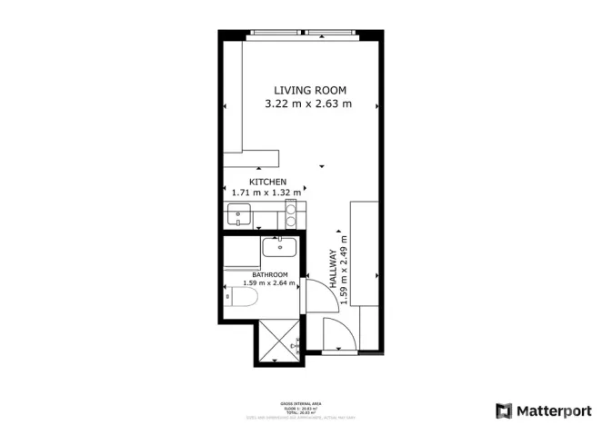 Pronájem bytu 1+kk, Praha - Smíchov, Plzeňská, 20 m2