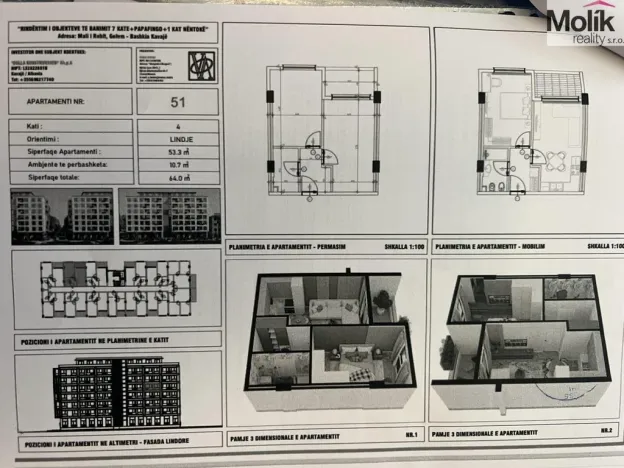 Prodej bytu 2+kk, Golem, 53 m2