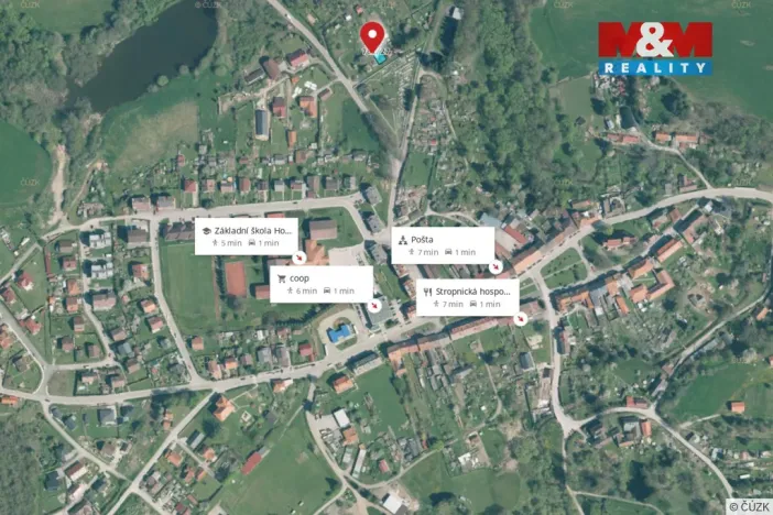 Prodej zahrady, Horní Stropnice, 292 m2