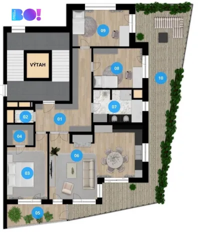 Pronájem bytu 4+kk, Ostrava, F. X. Riepla, 203 m2