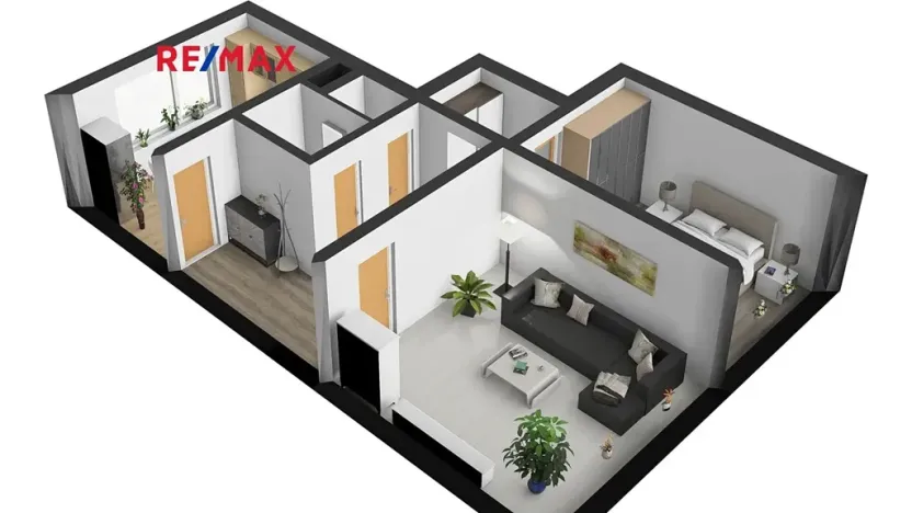 Pronájem bytu 2+1, Česká Lípa, Červeného kříže, 56 m2