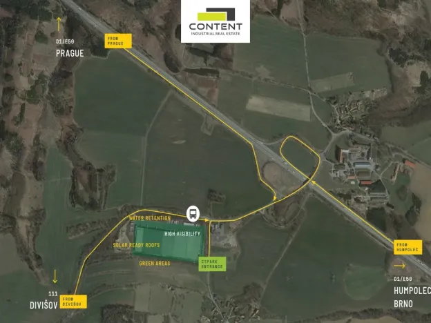 Pronájem skladu, Divišov - Měchnov, 7079 m2