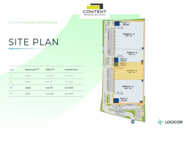 Pronájem skladu, Praha - Hostivař, K pérovně, 9775 m2