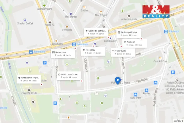 Prodej bytu 2+kk, Praha - Vršovice, Přípotoční, 56 m2