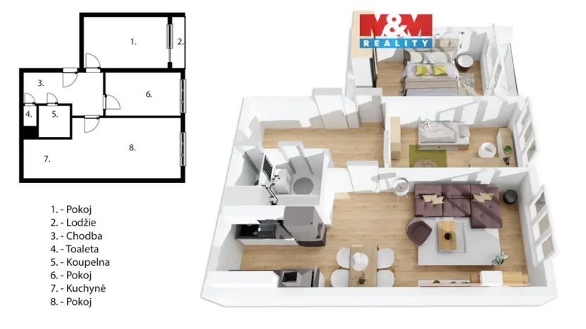 Prodej bytu 3+kk, Praha - Černý Most, Vašátkova, 60 m2