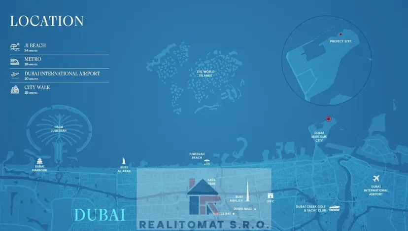 Prodej bytu 2+kk, Dubaj, Spojené arabské emiráty, 70 m2