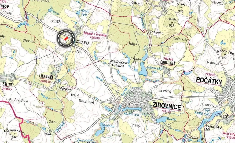 Prodej podílu pozemku pro bydlení, Žirovnice, 2497 m2