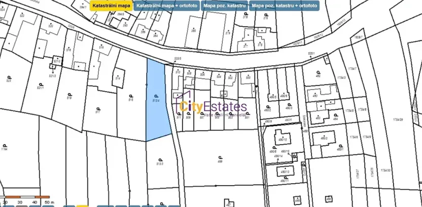 Prodej zahrady, Kosmonosy, 860 m2