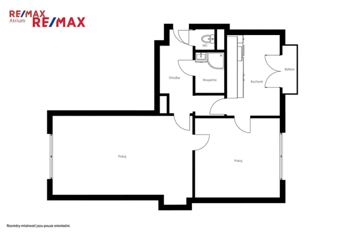 Pronájem bytu 2+1, Praha - Podolí, Podolská, 57 m2