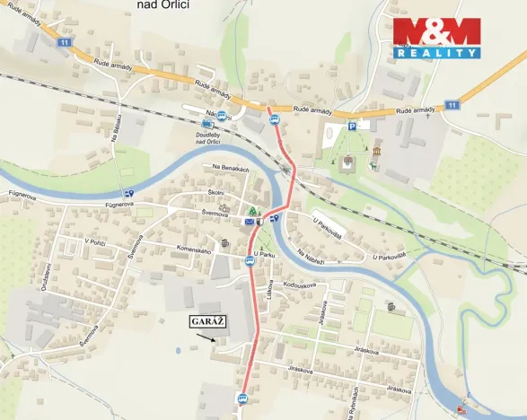 Pronájem bytu 2+1, Doudleby nad Orlicí, Dukelská, 65 m2