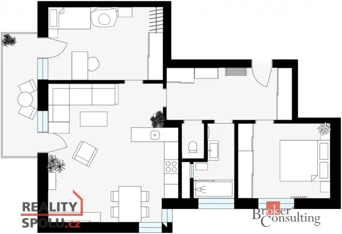 Pronájem bytu 3+kk, Jihlava - Hruškové Dvory, 79 m2
