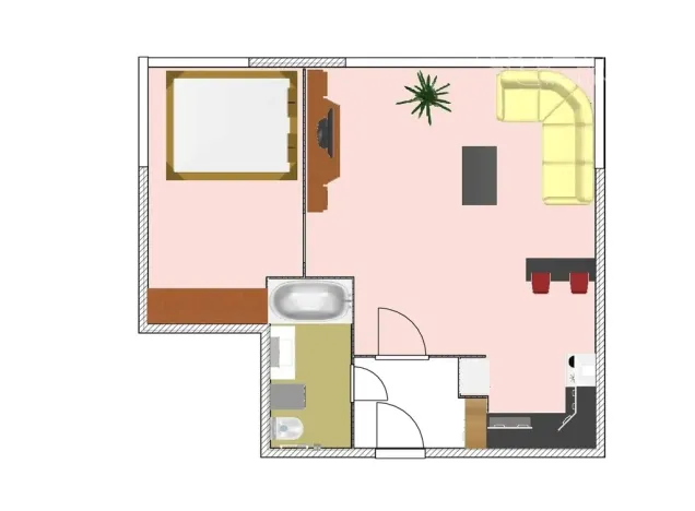 Pronájem bytu 2+kk, Praha, Kurta Konráda, 46 m2