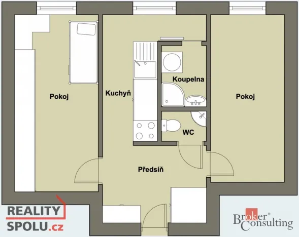 Prodej bytu 2+1, Nepomuk, Na Vinici III., 61 m2