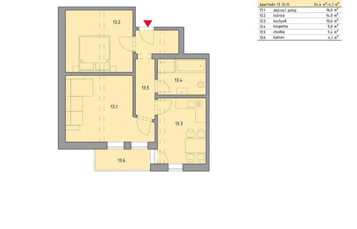 Prodej bytu 2+1, Železná Ruda, 55 m2