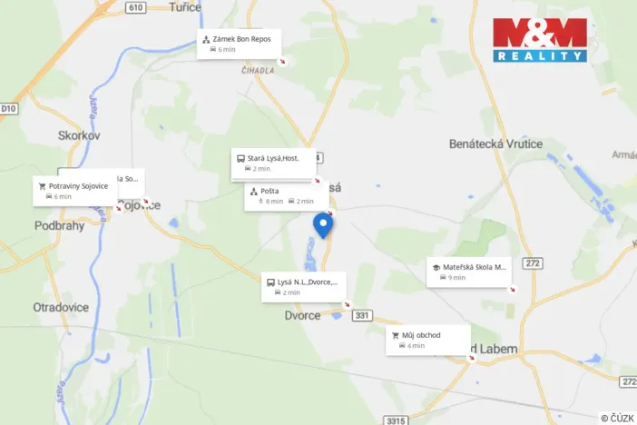 Prodej pozemku pro bydlení, Stará Lysá, 867 m2