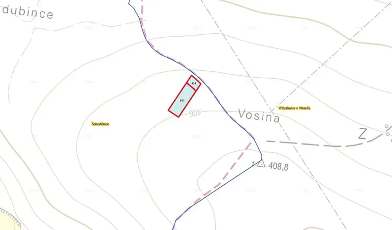Prodej podílu pole, Šebestěnice, 358 m2