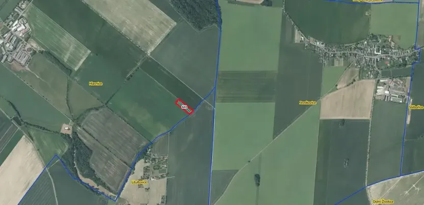 Prodej podílu pole, Hlavnice, 1456 m2