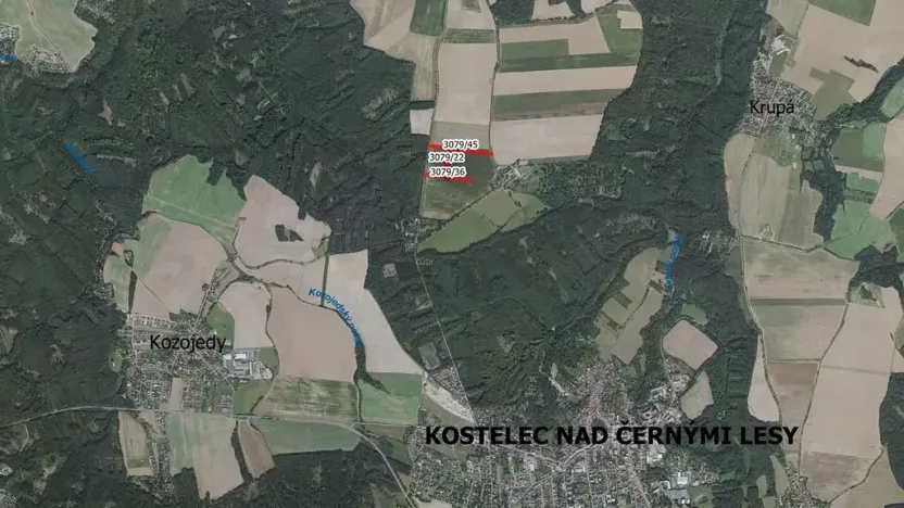 Prodej pole, Kostelec nad Černými lesy, 5059 m2