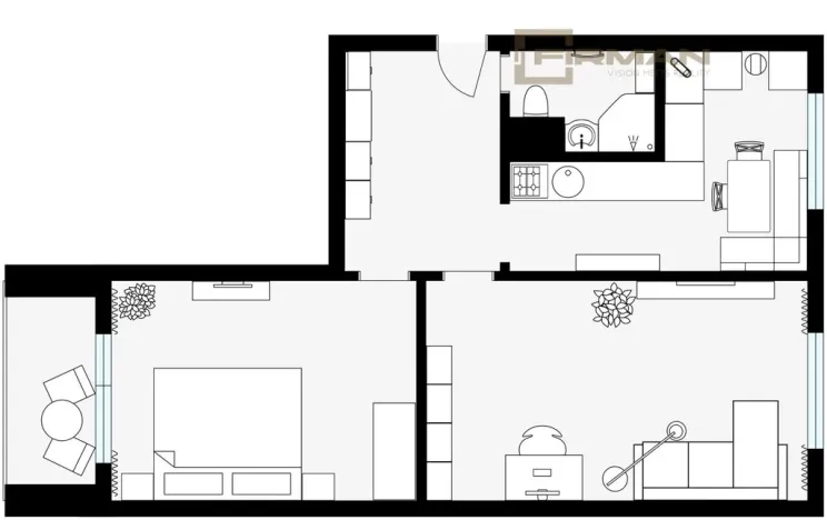 Prodej bytu 2+1, Karlovy Vary - Rybáře, Plešivecká, 61 m2