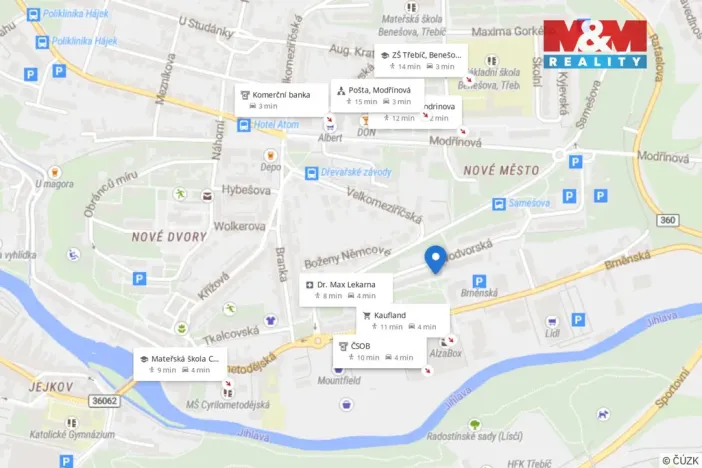 Prodej bytu 2+1, Třebíč - Nové Dvory, Novodvorská, 47 m2